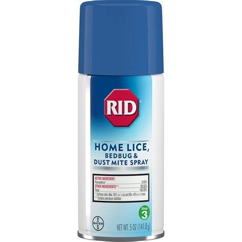 Rid Home Lice Treatment Spray For Lice Bed Bugs And Dust Mites 5 Oz