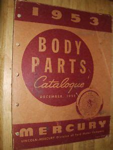 Buy Mercury Body Parts Catalog Original Parts Book In Benton