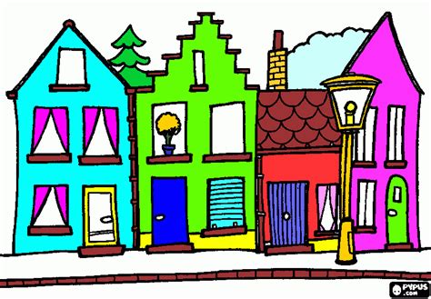 Street Coloring Page Printable Street