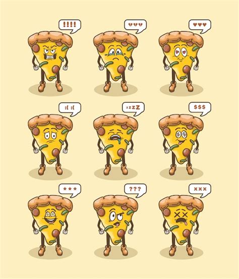 Premium Vector Pizza Cartoon Character