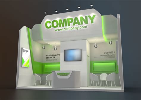 Exhibition Stand Clb 18 Sqm 3d Model Cgtrader