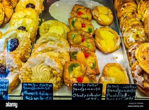 Berlin Germany German Bakery Shop Detail Baked Goods German