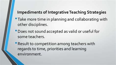 Integrative Teaching Strategy