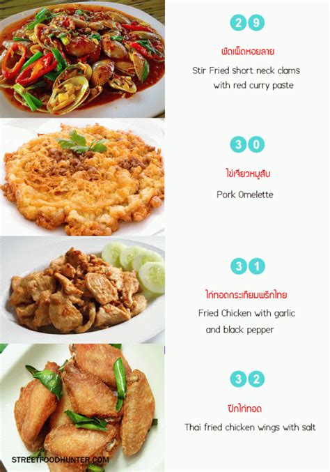 Maybe you would like to learn more about one of these? Download Thai Street Food Menu (เมนูอาหารตามสั่ง