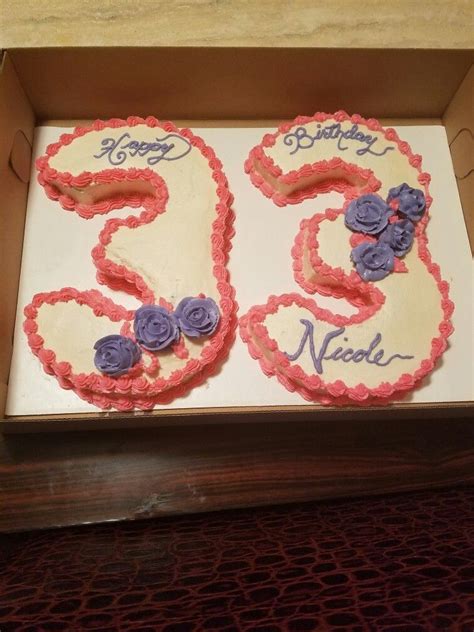 Number 33 Birthday Cake 33rd Birthday 33rd Birthday Ts Birthday