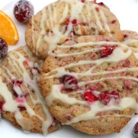 Cranberry Cookies With Orange Glaze