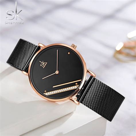 sk fashion ultra thin women quartz watch ladies wrist watch shengke luxury brand female clock