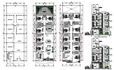 Hotel Design And Layout Autocad File Cadbull