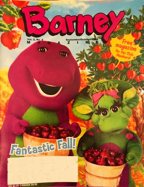 Image Barney Magazine Fantastic Fallpng Barney Wiki Fandom