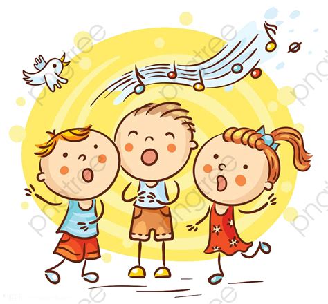 Singing Children's Material, Children, Children Singing, Sing PNG Transparent Image and Clipart ...