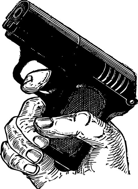 Hand Holding Gun Drawing At Getdrawings Free Download