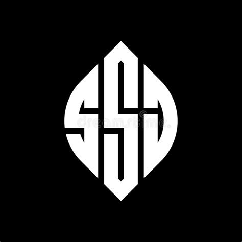 Ssj Circle Letter Logo Design With Circle And Ellipse Shape Ssj