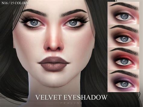 Pralinesims Velvet Eyeshadow N16 Sims 4 Cc Eyes Sims 4