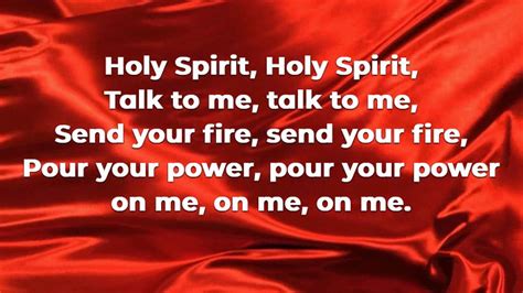 Holy Spirit Lyrics Youtube