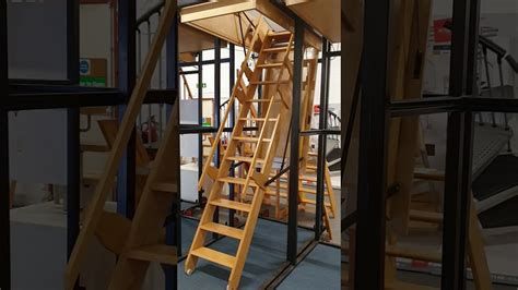Sandringham Electric Folding Wooden Stairway Loft Ladder Youtube