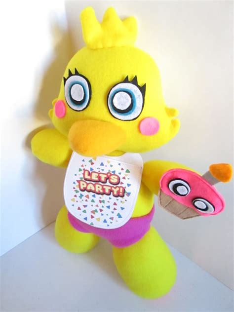 Toy Chica Plush Inspired By Fnaf Five Nights At Freddys Etsy