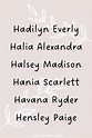70 Incredible H Names for Girls [2023]