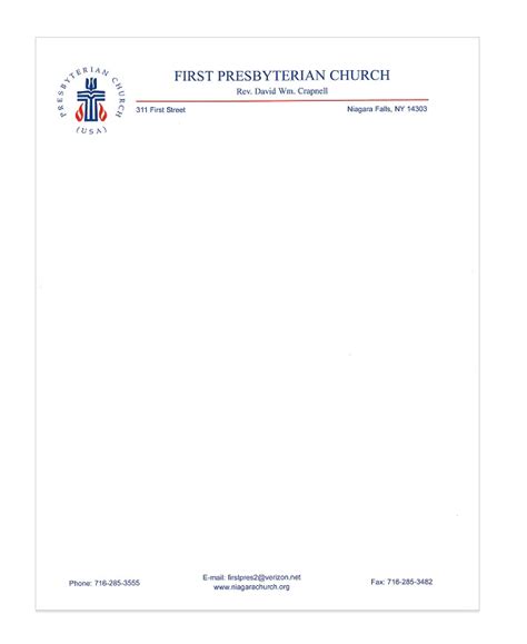 3+ free professional letterhead template. Downloadable Printable Free Church Letterhead Template ...