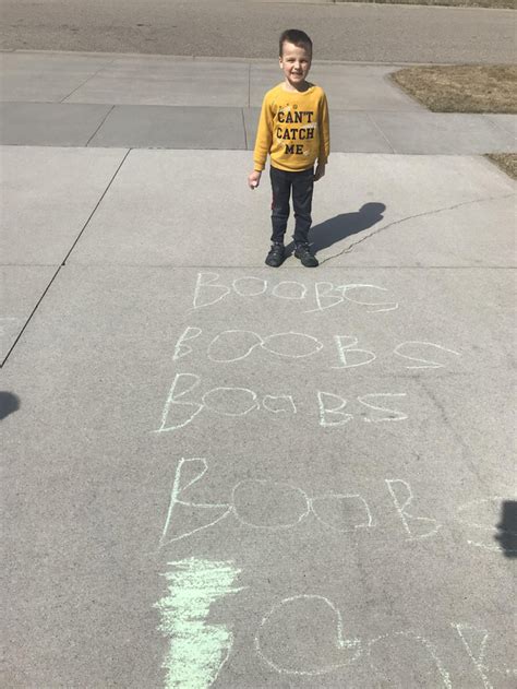 I Let My Son Outside For Minutes With Sidewalk Chalk I Dont Know If I