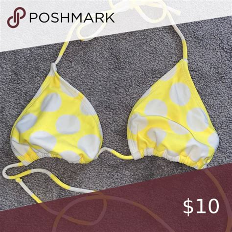 Yellow Polka Dot Bikini💙 No Padding Bright Yellow Op Swim Bikinis