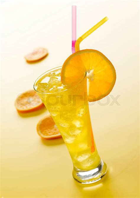 Orangen Drinnen Scheibe Stock Bild Colourbox