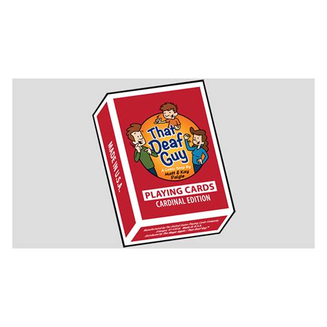 That Deaf Guy Red Cardinal Edition Playing Cards
