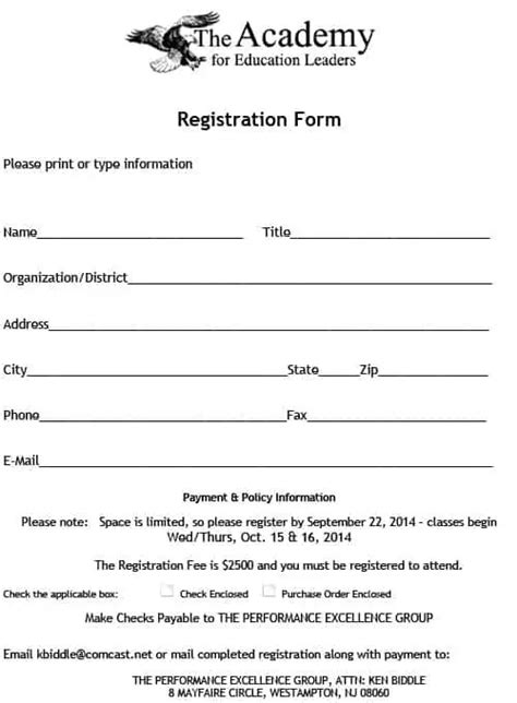 Template For Registration Form Awesome Template Registration Form Word