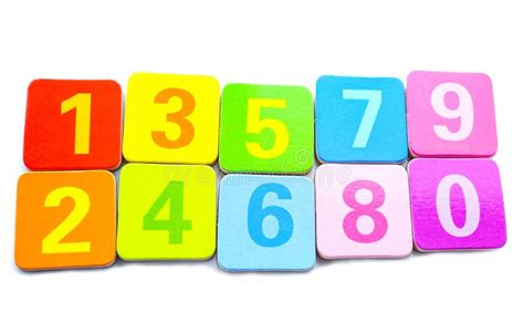 Math Number Colorful On White Background Stock Photo Image Of