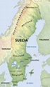 Mapa de Suecia