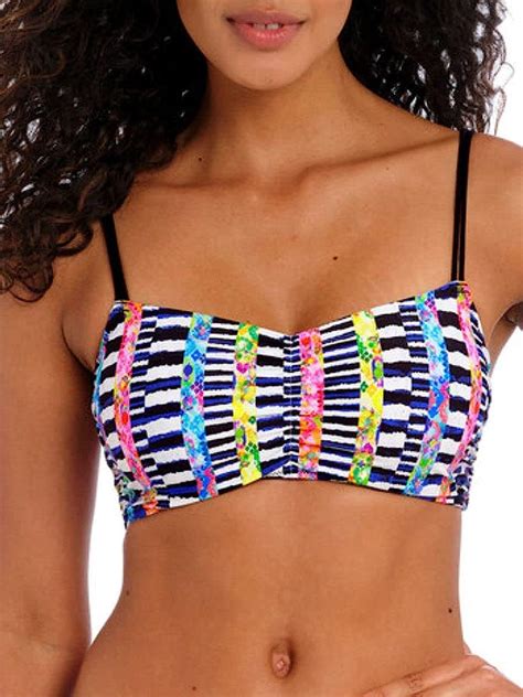Amazon Com Freya Women S Electro Rave Underwire Bralette Bikini Swim Top AS Multi D