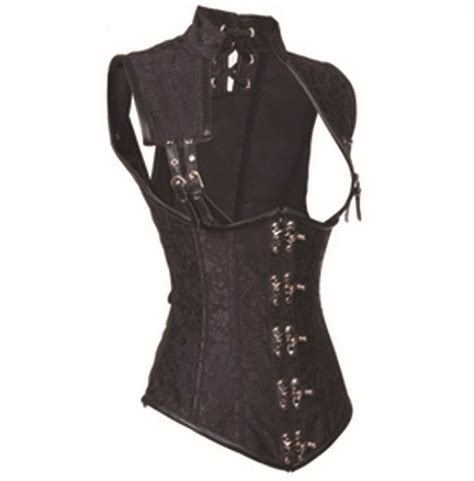 steampunk women brocade full steel boned underbust rebelsmarket