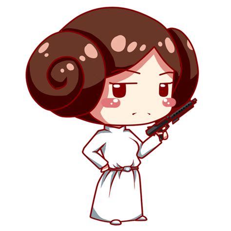 Princess Leia Cartoon Png Download High Quality Star Wars Clipart