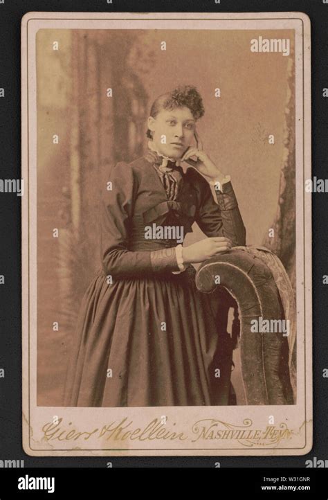 Portrait Of Journalist Lillian Parker Thomas Standing Before Studio