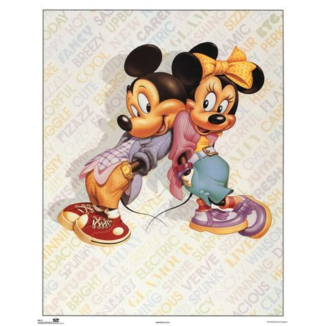 Mickey And Minnie Mouse Cool Mini Poster 16x20