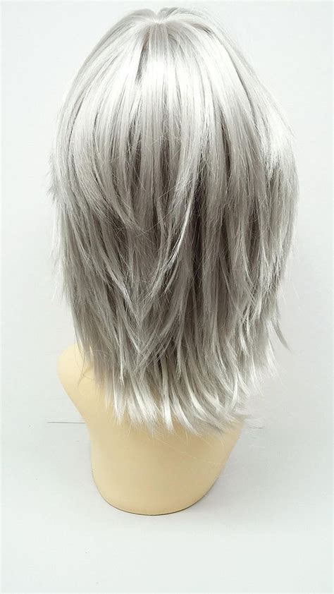 Check spelling or type a new query. 12 inch Silver Grey Shag Style Wig. Straight and Layered w ...