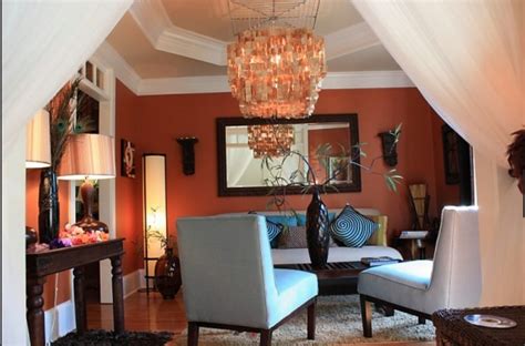 Get creative with a burnt orange living room by using blocks of colour to emphasise a contemporary, stylish design that makes an impact. burnt orange walls | Living room orange, Living room color ...