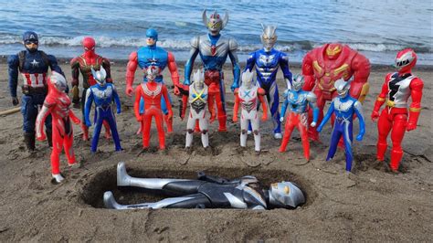 Ultraman Zero Dan Ultraman X Kubur Ultraman Black Jahat Spiderman Dan