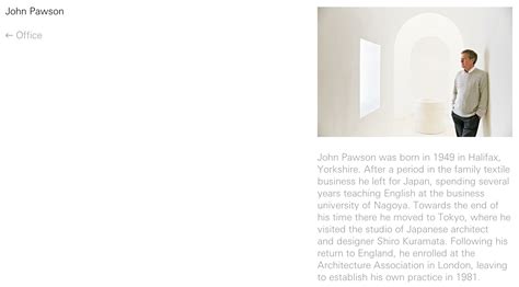 John Pawson Website Business Universities Teaching English Textile