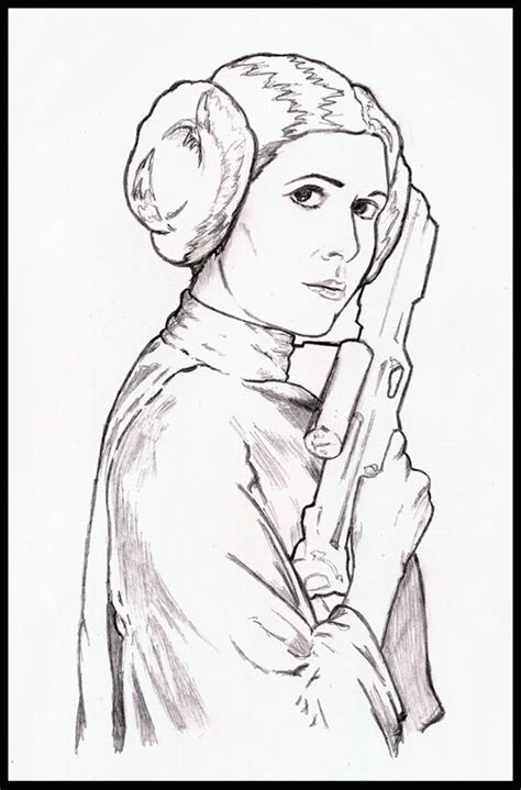 Princess Leia Coloring Page