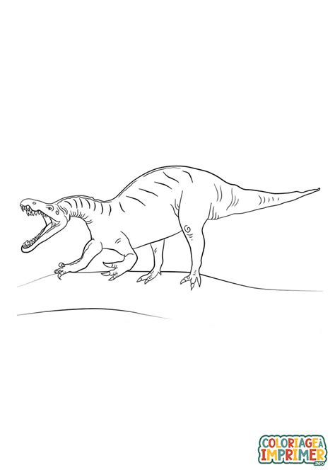 Coloriage Jurassic World Dinosaure Rugit à Imprimer Gratuit