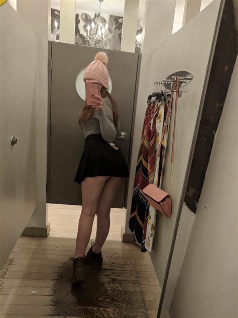 way too short skirt