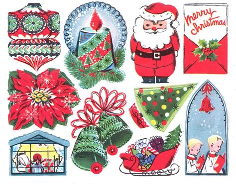 Vintage Christmas Stickers Part A Vintage Christmas Cards Christmas