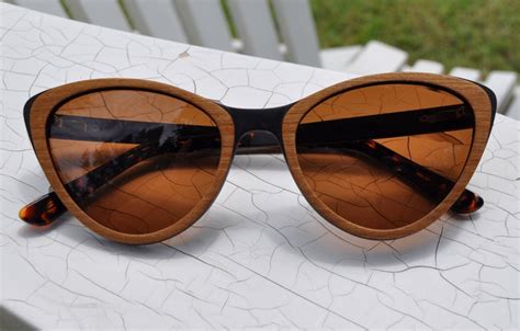 Wood Frame Polarized Sunglasses Etsy
