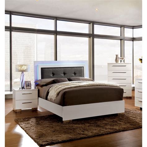 Furniture Of America Acrysta Contemporary 3 Piece Full Size Bedroom Set