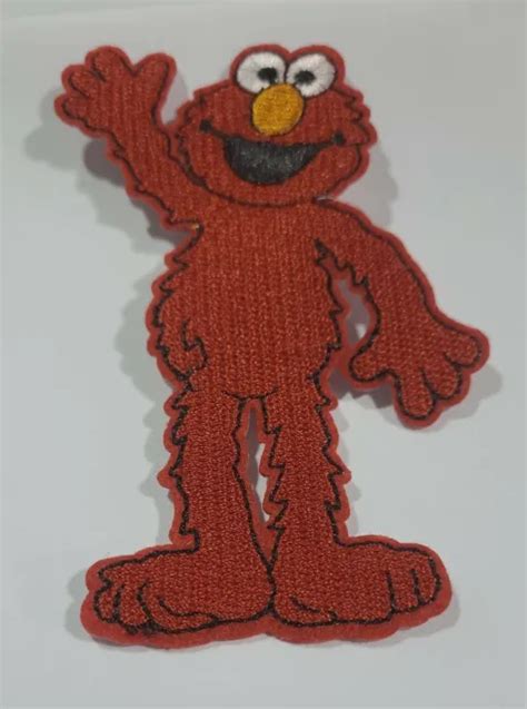 SESAME STREET ELMO Waving XL Embroidered Patch New 9 95 PicClick
