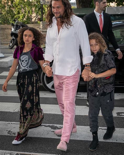 'i mean, obviously, after a breakup, it's work. Jason Momoa with daughter Lola and son Wolf, Lisa Bonet ...