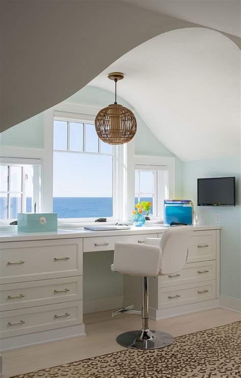 Presenting 30 Beach Style Home Office Design Ideas