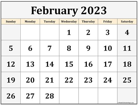 Printable Calendar February 2023 2023 Calendar