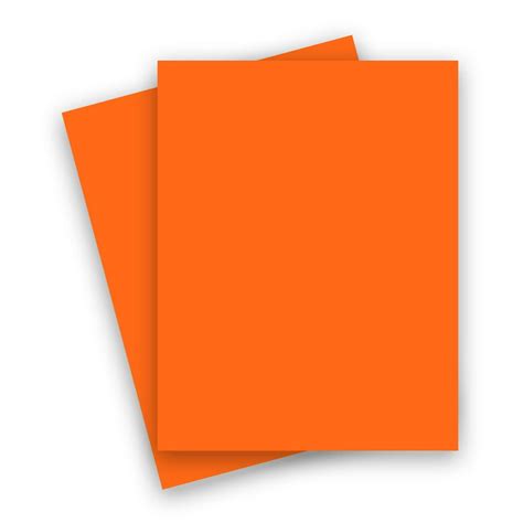 Skin Smooth Orange 85x11 Letter Paper 100c Cardstock Ultra Smooth