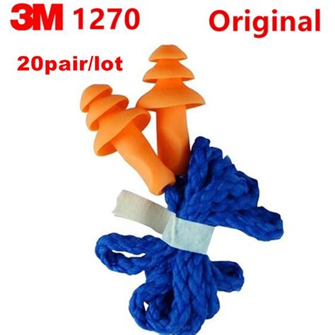20pair Original 3m1270 Ear Protector Authentic Foam Soft Silicone